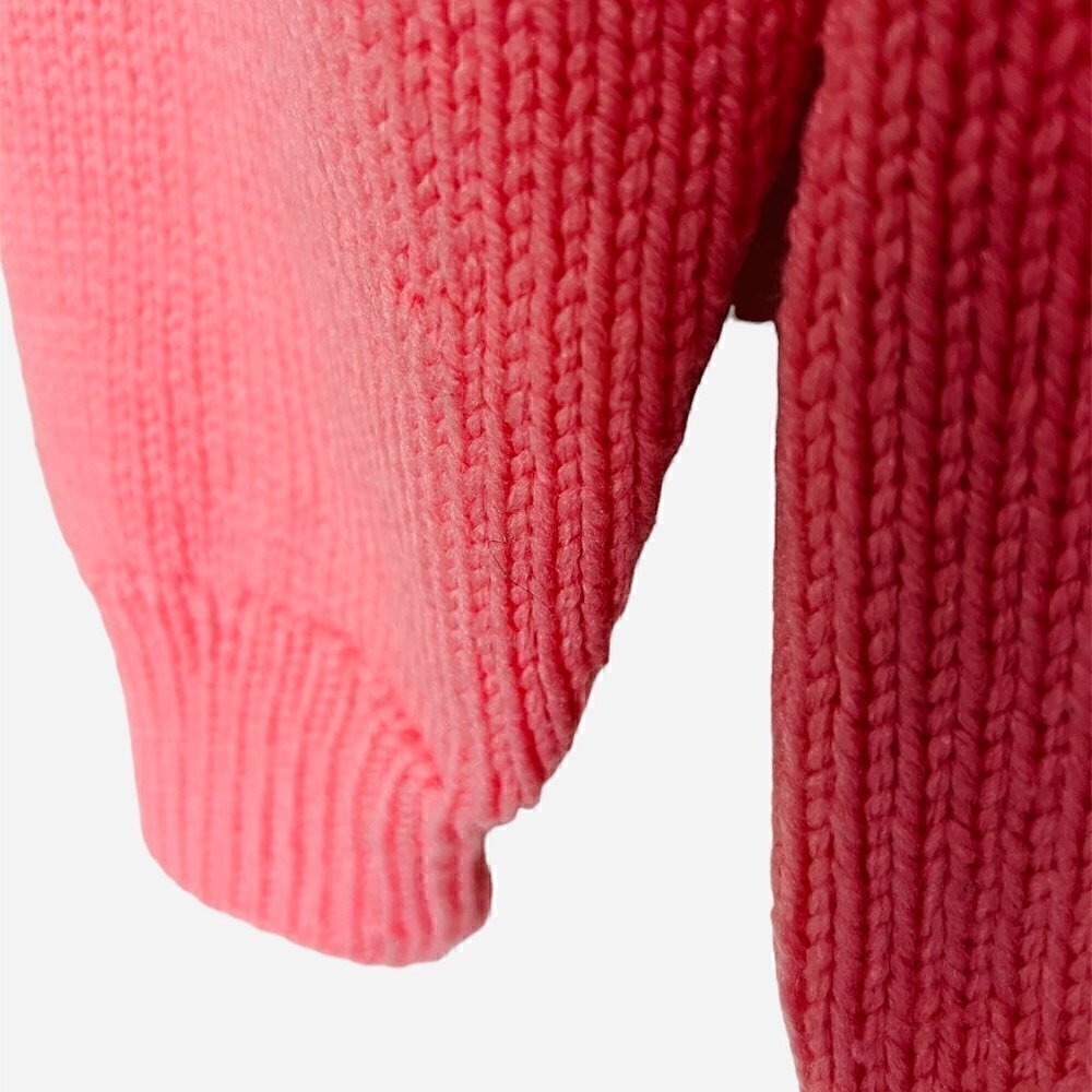 hand Knitted Pullover-Lace Yoke Pattern-Knit Sweater-Lace Knit sweater. Large - Picture 4 of 4